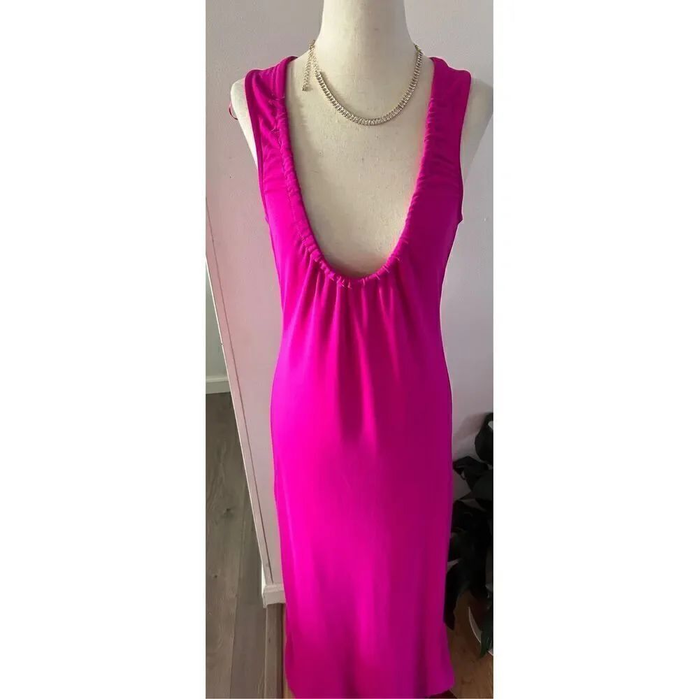 Anthropologie maxi dress pink size extra small